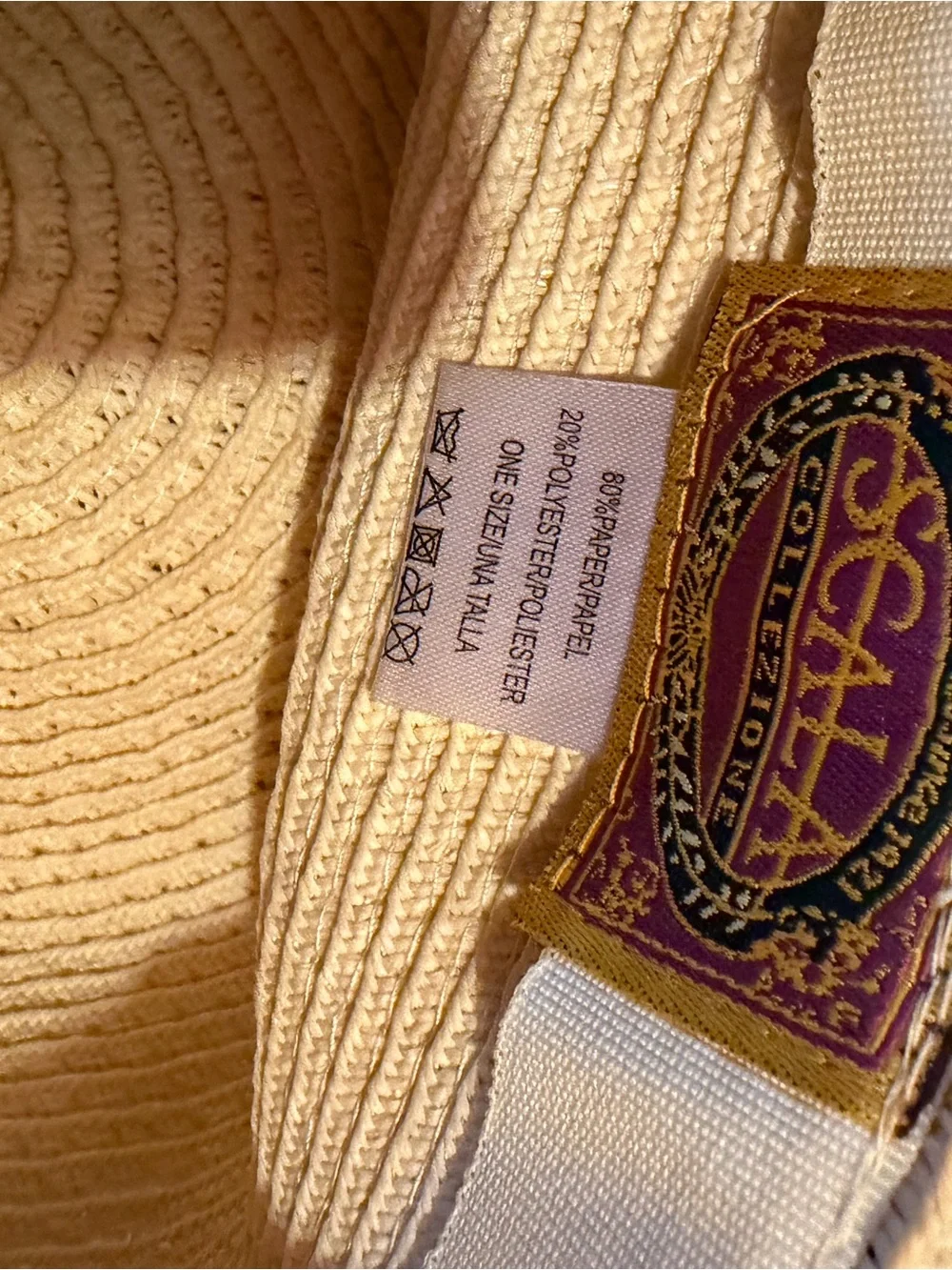 Scala Cream Straw Fedora with Black Ribbon